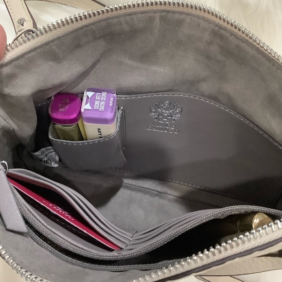 NEW 👛 Vince Camuto Tania New Cream Leather Crossbody - Picture 11 of 14